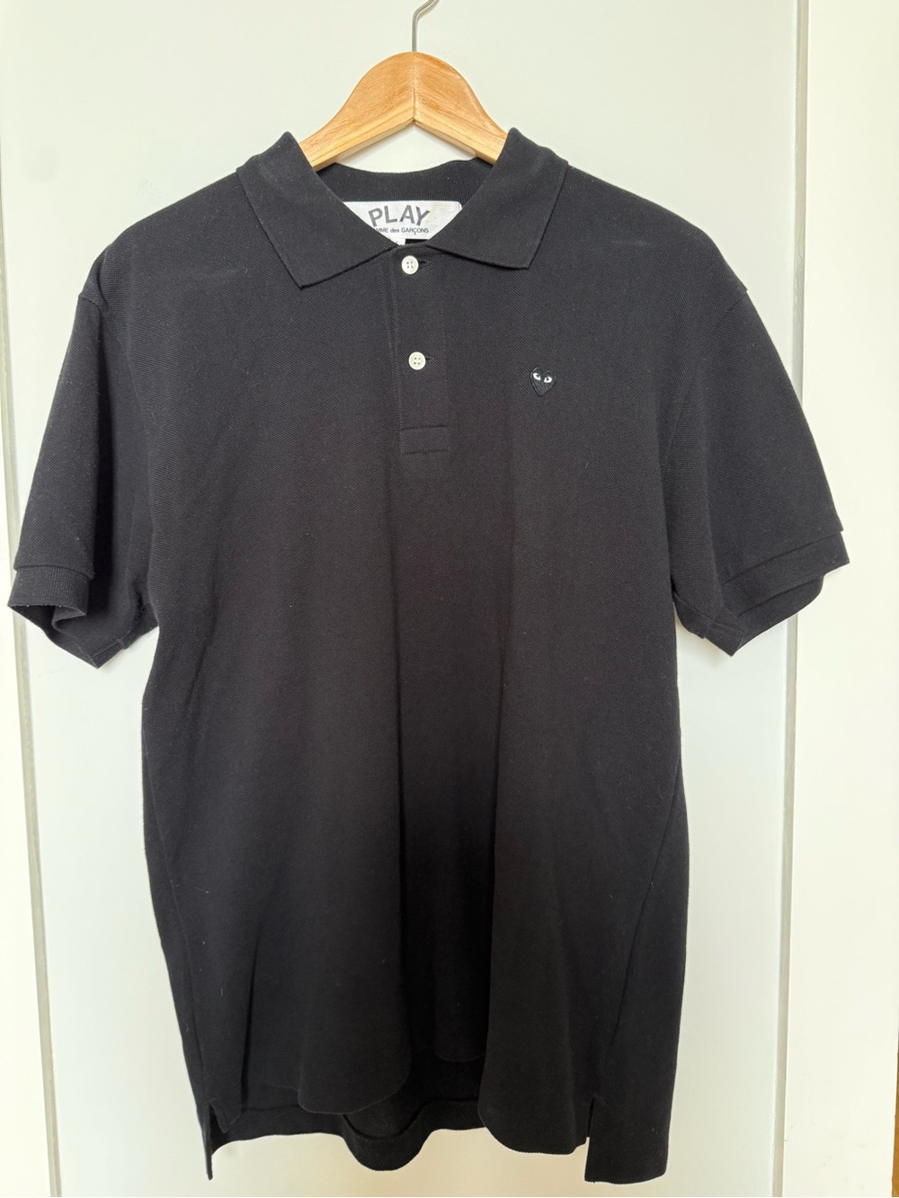 Comme des Garcons PLAY Black Polo with Heart Logo